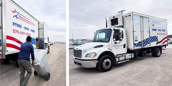 American Document Services mobile shred trucks