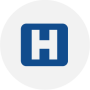 Blue hospital icon