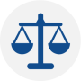 Blue legal icon