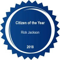 Citizen of the Year Rick Jackson 2018 badge