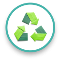 Paper recycling icon